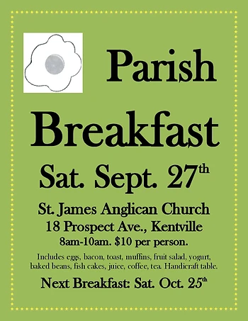 Poster for Parish Breakfast