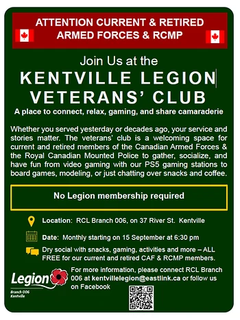 Poster for Veterans' Club