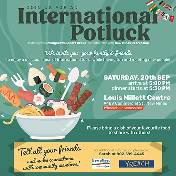 Poster for International Pot Luck Dinner