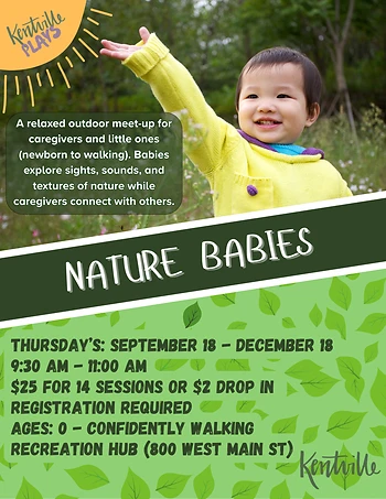 Poster for Nature Babies Program