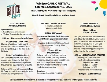 Poster for Windsor Garlic Festival