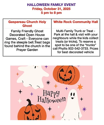 Poster for Halloween Family Community Event