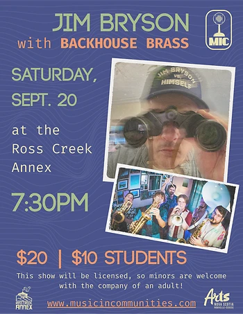 Poster for Jim Bryson & Backhouse Brass
