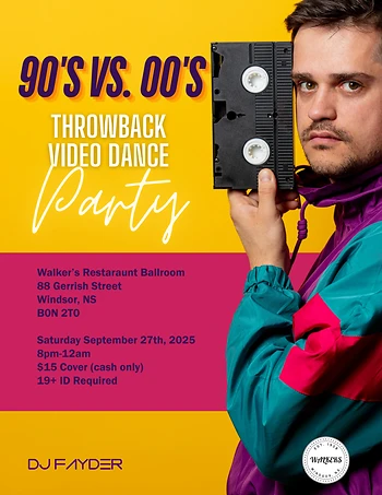 Poster for 90's vs. 00's Video Dance Party