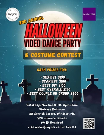 Poster for Halloween Dance & Costume Contest