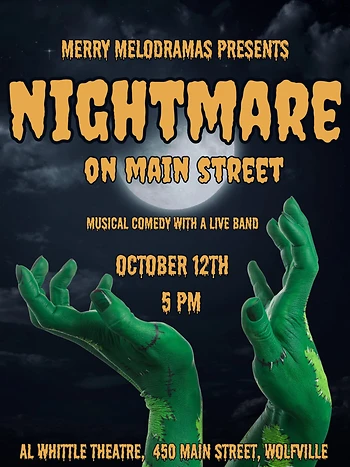Poster for Halloween Musical...Nightmare on Main Street
