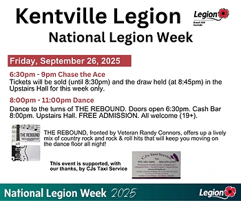 Poster for Legion Week - Friday Night Dance