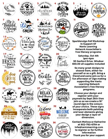 Poster for Decorative Sign Workshop