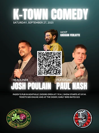 Poster for K-Town Comedy Presents: Josh Poulain!
