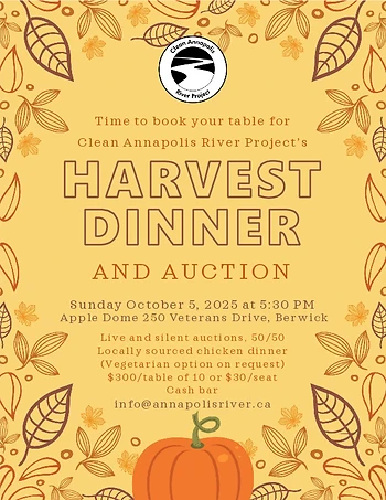Poster for CARP's Harvest Dinner & Auction Fundraiser