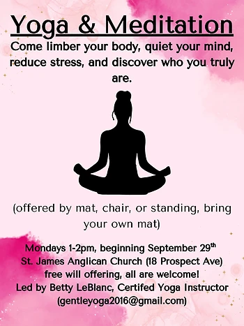 Poster for Yoga & Meditation