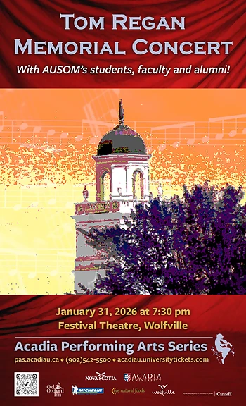 Poster for Tom Regan Memorial Concert