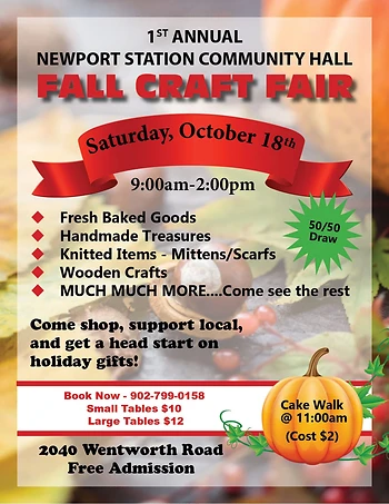 Poster for Fall Craft Fair