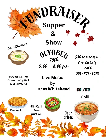 Poster for Supper and Show Fundraiser
