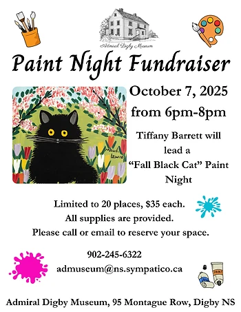 Poster for Paint Night Fundraiser