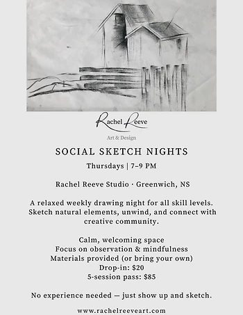 Poster for Social Sketch Night