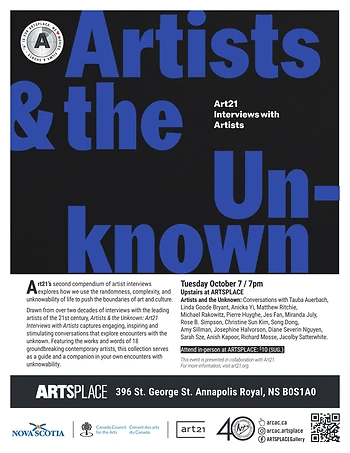 Poster for Artists & the Unknown | Art21 Screening