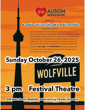 Poster for Acadia University Wind Ensemble