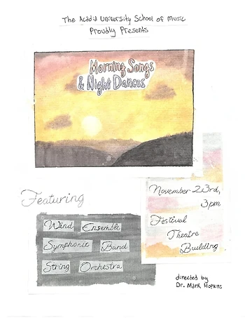Poster for Symphonic Band, Wind Ensemble & Orchestra