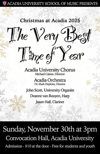 Poster for Christmas at Acadia