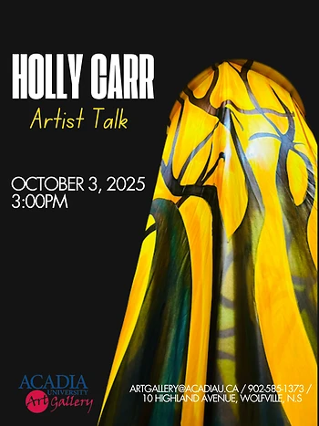 Poster for Holly Carr, Artist Talk