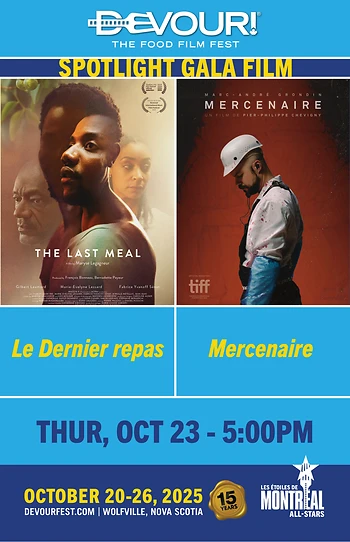 Poster for Devour! Spotlight Gala Film: Le Dernier repas w/Mercenaire
