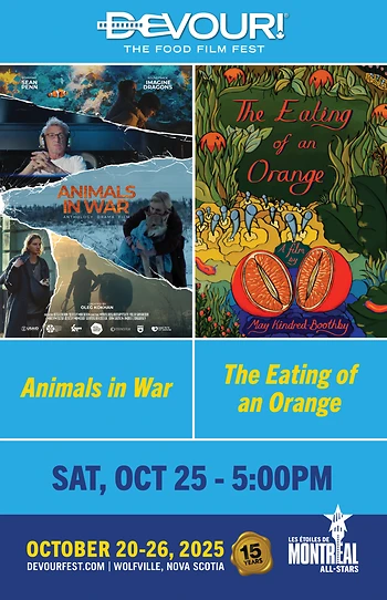 Poster for Devour! Animals in War w/The Eating of an Orange
