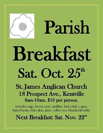 Poster for Parish Breakfast