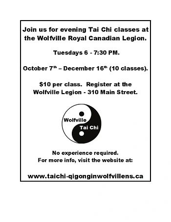 Poster for Tai Chi