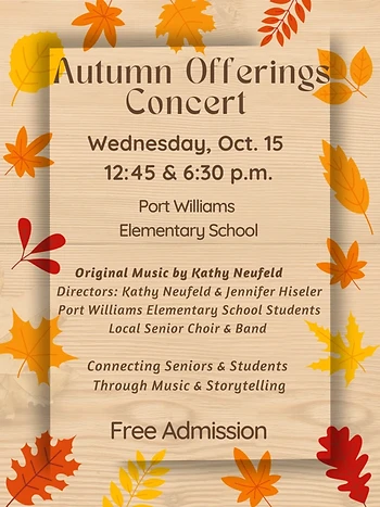 Poster for Voices from the Valley Autumn Offerings