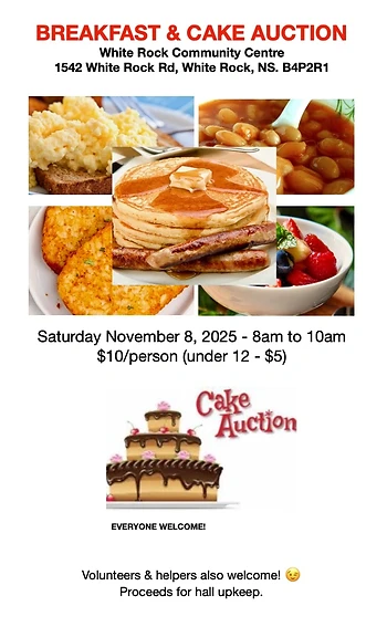 Poster for Breakfast & Cake Auction