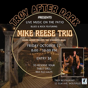 Poster for Troy After Dark: Mike Reese Trio