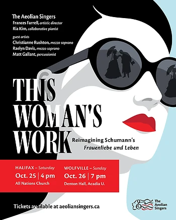 Poster for Aeolian Singers: This Woman’s Work