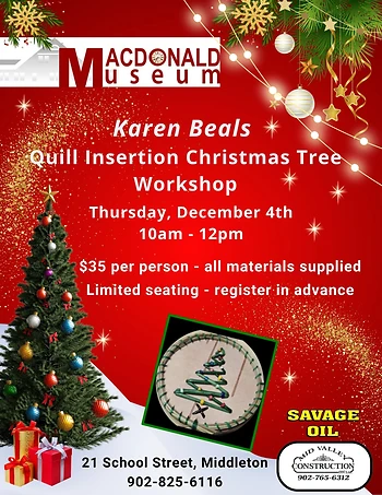 Poster for Quill Insertion Christmas Tree