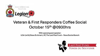 Poster for Veterans' & First Responders' Coffee Social