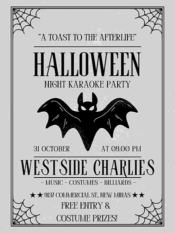 Poster for Halloween Karaoke
