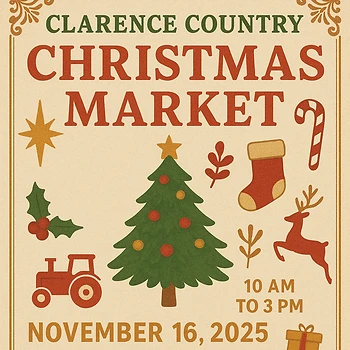 Poster for Clarence Country Christmas Market