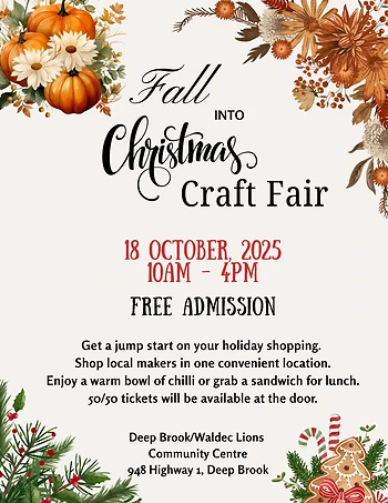Poster for Fall into Christmas Craft Fair