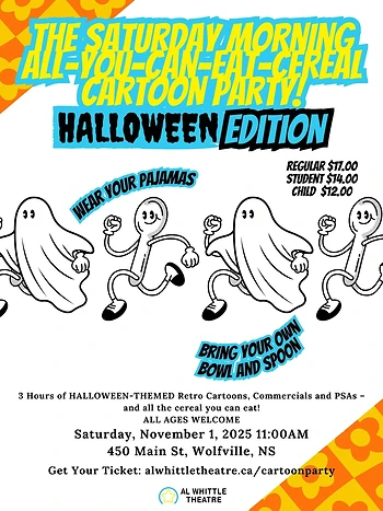 Poster for The Saturday Morning All-You-Can-Eat-Cereal Cartoon Party: Halloween Edition