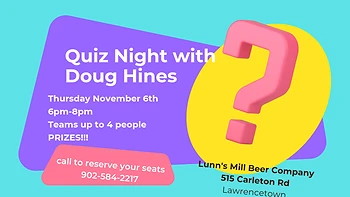 Poster for Trivia Night with Doug Hines