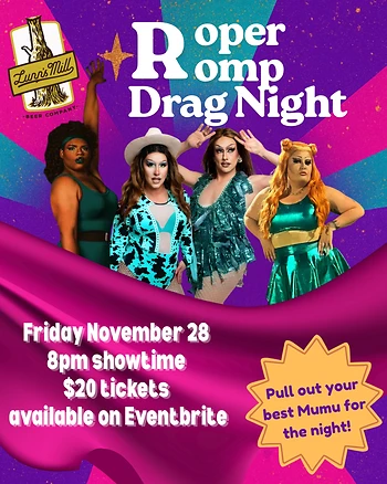 Poster for Roper Romp & Drag Show