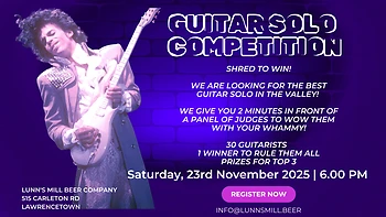 Poster for Purple Grain Guitar Solo Competition