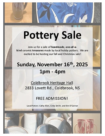 Poster for Pottery Sale