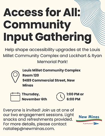 Poster for Access for All: Community Input Gathering