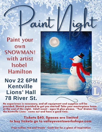 Poster for Paint Night FUN NITE