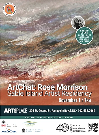 Poster for Art Chat | Live from Sable Island / Rose Morrison & Zoe Lucas