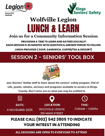 Poster for Lunch & Learn