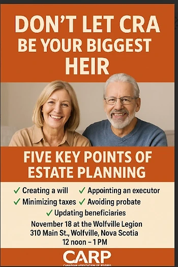 Poster for Estate Planning Workshop