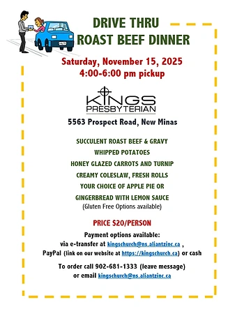 Poster for Drive Thru Roast Beef Dinner