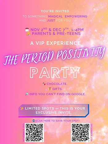 Poster for Period Positivity Workshop